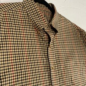 JOS A BANK | LARGE MEN GINGHAM BUTTON DOWN LONG SLEEVE | TRAVELER'S COLLECTION